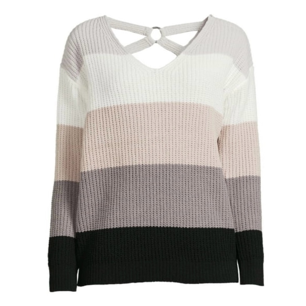 Love By Design V-Neck Sweater in Black, Gray, Cream, and White